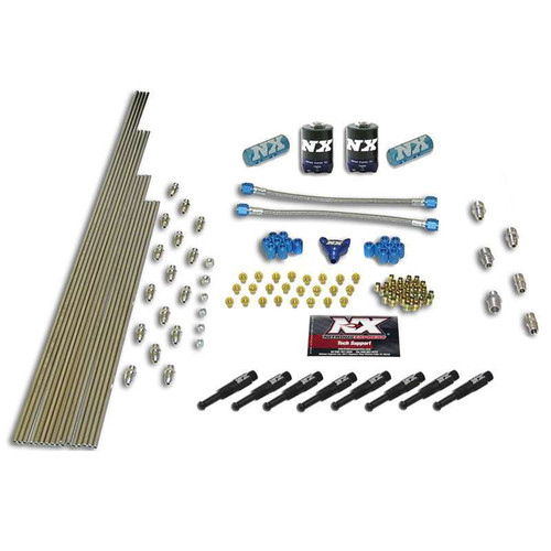 NITROUS EXPRESS Intake Plumbing Kit 1/16 8-Cylinder Dry Nozzle