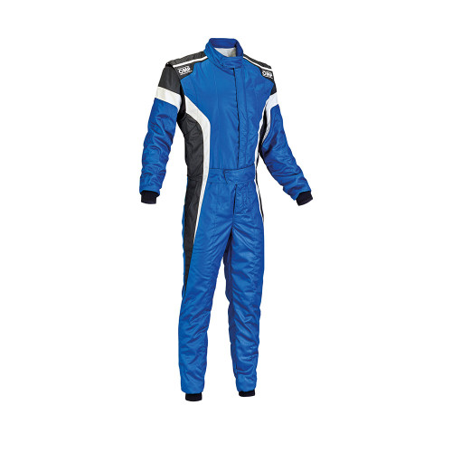 OMP RACING, INC. TECNICA-S SUIT BLUE AND WHITE 46