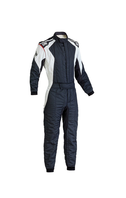 OMP RACING, INC. First Evo Suit Black/ White 58 Large / X-Large