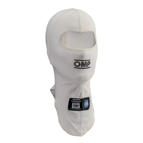 OMP RACING, INC. TECNICA Balaclava White Large / X-Large