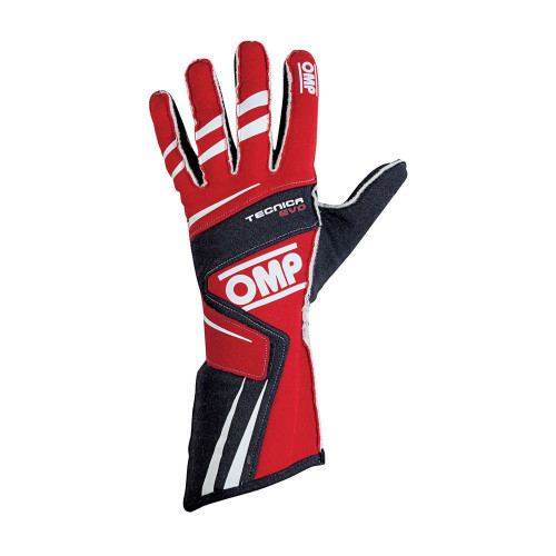 OMP RACING, INC. TECNICA EVO Gloves Red Sm