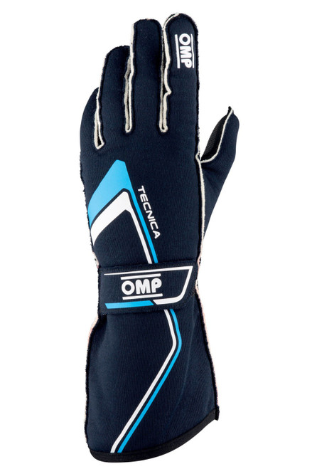 OMP RACING, INC. TECNICA Gloves Blue And Cyan Size Large
