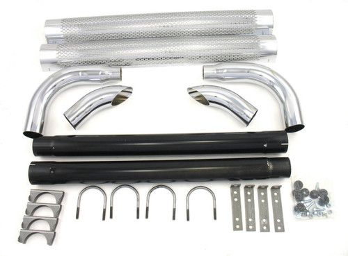 PATRIOT EXHAUST Chrome Side Pipes - 80in