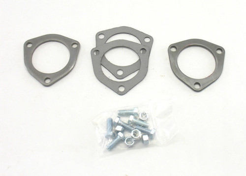 PATRIOT EXHAUST Collector Flanges - 1pr 3-Bolt 2-1/2in Dia.