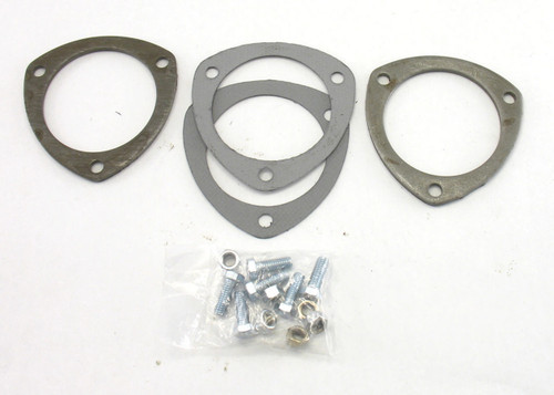 PATRIOT EXHAUST Collector Flanges - 1pr 3-Bolt 3-1/2in Dia.