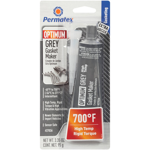 PERMATEX Optimum Grey Gasket Maker 3.35 Oz.