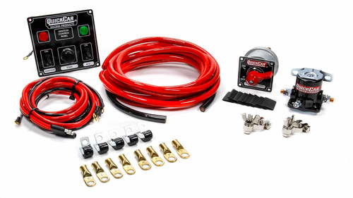 QUICKCAR RACING PRODUCTS Wiring Kit 4 Gauge with Black 50-822 Panel