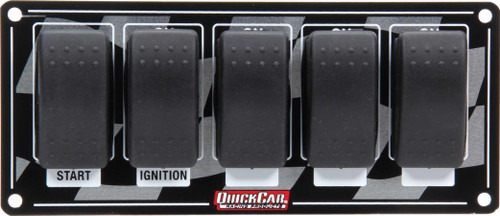 QUICKCAR RACING PRODUCTS Ignition Panel w/ Rocker Switches