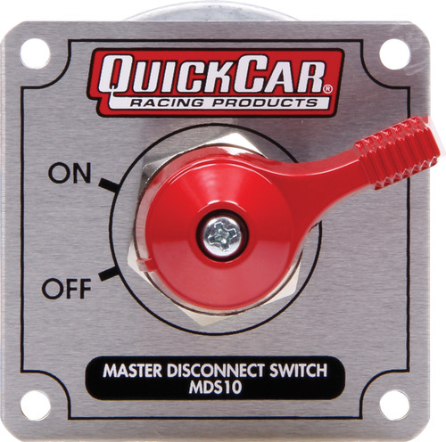 QUICKCAR RACING PRODUCTS Master Disconnect High Amp 4 Post Silver Plate