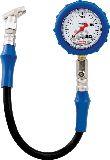 QUICKCAR RACING PRODUCTS Tire Gauge 20 PSI Liquid Filled