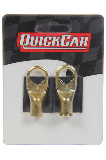 QUICKCAR RACING PRODUCTS Power Ring 2 AWG 1/2in Hole Pair w/Heat Shrink