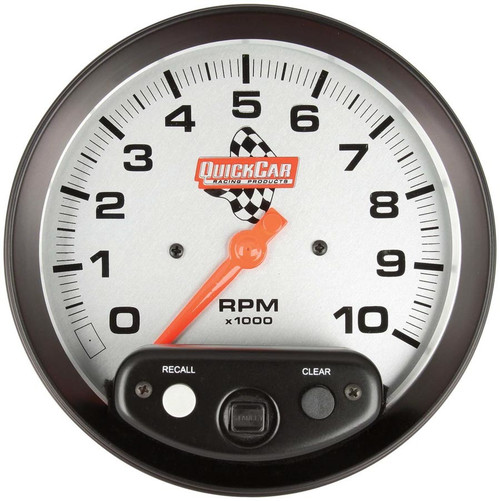 QUICKCAR RACING PRODUCTS 5in Tach w/Memory 10k