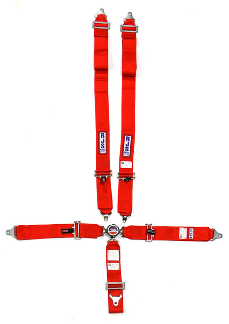 RJS SAFETY 5 PT Harness System Q/R Red Ind Wrap 3in Sub