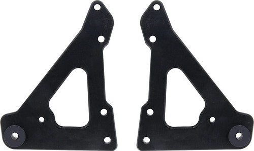 ALLSTAR PERFORMANCE Front Motor Plate 2pc w/ Bushings Black