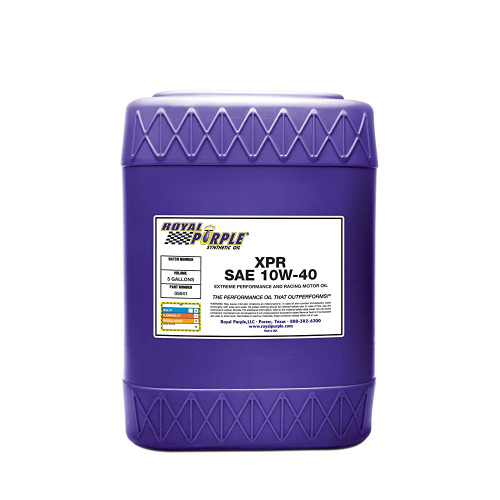 ROYAL PURPLE Synthetic Racing Oil XPR 5-Gallon (10W40)