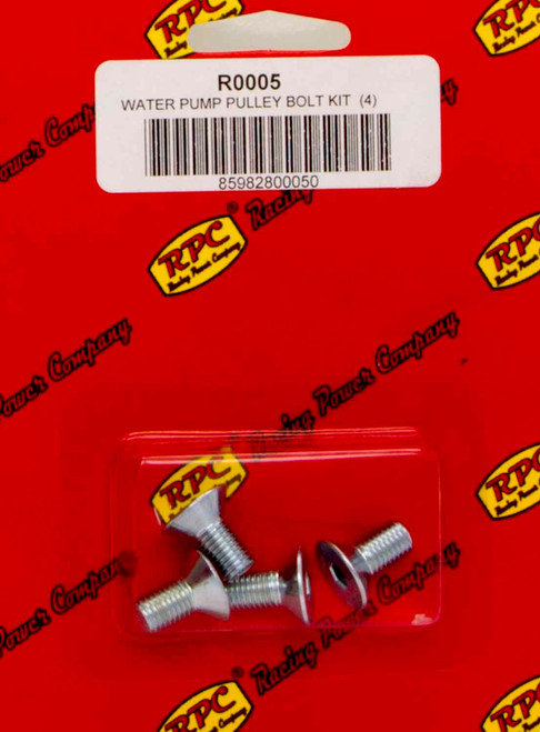 RACING POWER CO-PACKAGED Bolt Kit For SBC/BBC Alum LWP Pulley 4pk