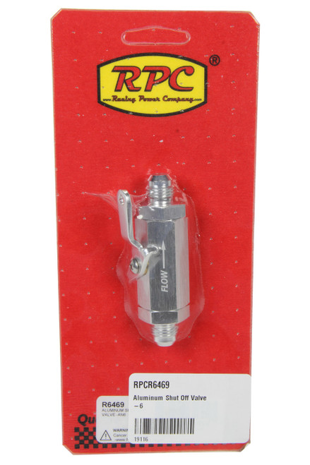 RACING POWER CO-PACKAGED Aluminum Shut Off Valve -6