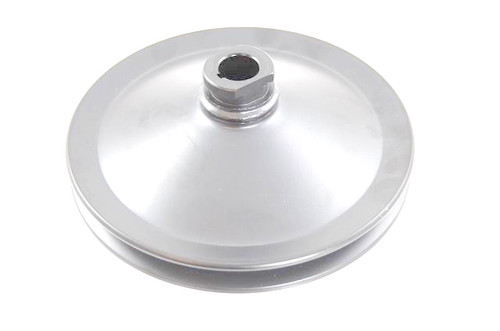 RACING POWER CO-PACKAGED 283/327 GM SB Power Stee ring Pulley Chrome