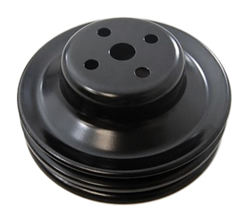 RACING POWER CO-PACKAGED Ford 289 2 Groove Water Pump Pulley Black