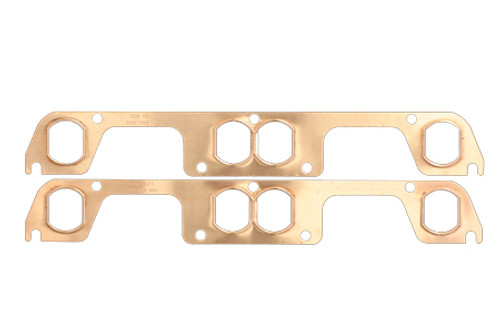 SCE GASKETS SBC Copper Exhaust Gskts for HKR Adapter Plate