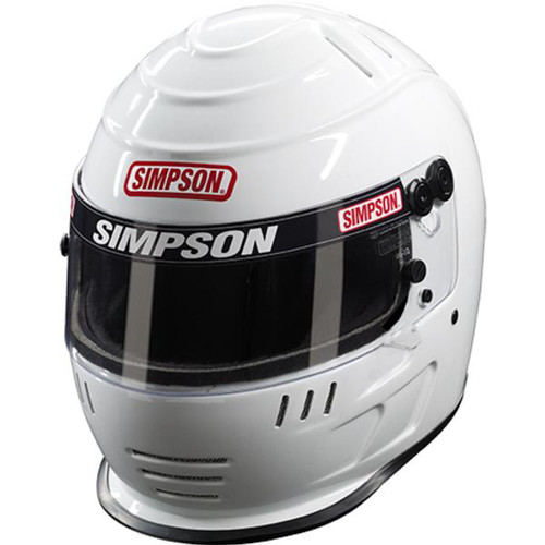 SIMPSON SAFETY Helmet Speedway Shark 7-1/2 White SA2020