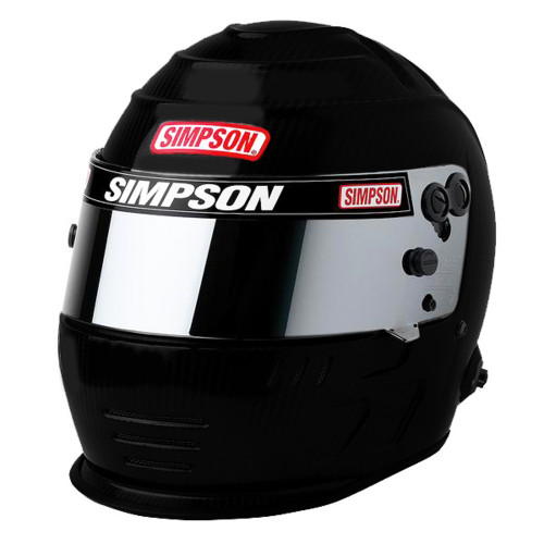 SIMPSON SAFETY Helmet Speedway Shark 7-3/8 Flat Black SA2020