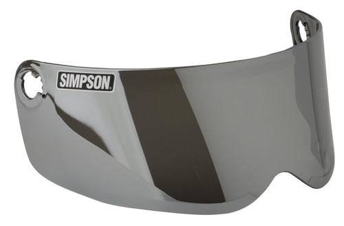 SIMPSON SAFETY Shield Outlaw Bandit Silver Smoke Mirrored