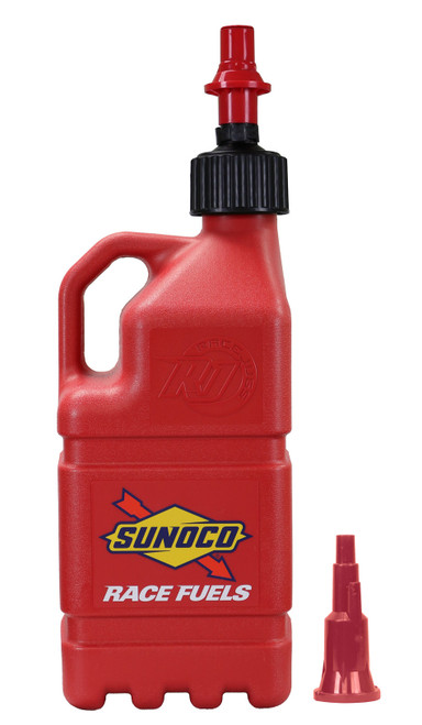 SUNOCO RACE JUGS Red Sunoco Race Jug w/ FastFlo Lid & Vehicle.