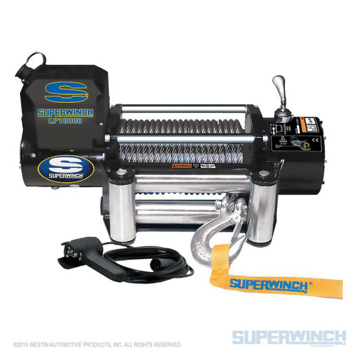 SUPERWINCH 10000# Winch w/Roller Fairlead & 12ft HH Remot