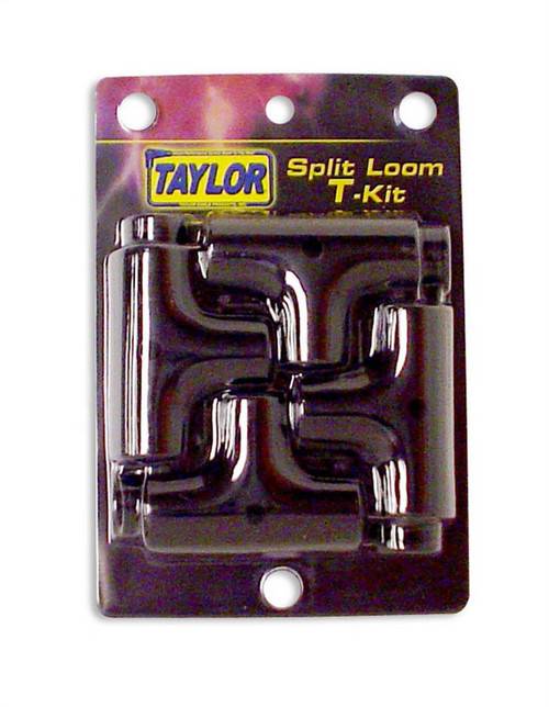 TAYLOR/VERTEX Convoluted Tubing Tees & Adapter Kit - Black