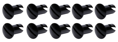 Ti22 PERFORMANCE Oval Head Dzus Buttons .550 Long 10 Pack Black
