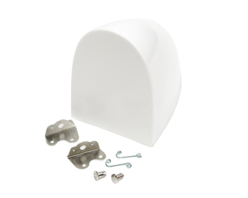 TRIPLE X RACE COMPONENTS Aero Fuel Tank Cover White With Brackets