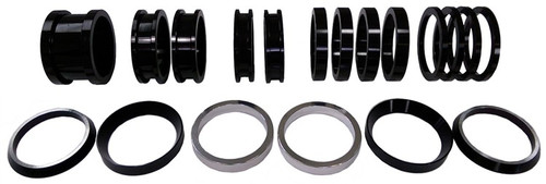 TRIPLE X RACE COMPONENTS Axle Spacer Kit 19pcs Black For Both Sides