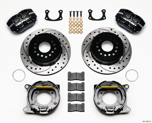 WILWOOD Rear Brake Kit Big Ford New 2.50in Blk Drilled
