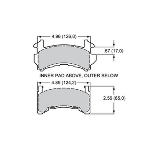 WILWOOD A Type Brake Pad Metric GM