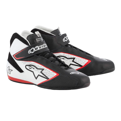 ALPINESTARS USA Tech 1-T Shoe Black / White / Red Size 10.5