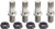 ALLSTAR PERFORMANCE Shock Stud Kit Titanium 1/2in-20