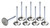 MANLEY 2.100 R/F Intake Valves +.100 Long 8mm Dia