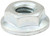 ALLSTAR PERFORMANCE Spin Lock Nuts 10pk Silver