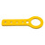 OMP RACING, INC. Tow Hook Aluminum 6mm Thick FIA Yellow
