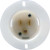QUICKCAR RACING PRODUCTS Male Recessed Outlet 110 Volt