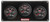 QUICKCAR RACING PRODUCTS Redline 3 Gauge Panel OP/WT/FP