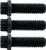 ALLSTAR PERFORMANCE Mandrel Bolt 3pk 5/16-18x1in