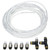 ALLSTAR PERFORMANCE Nylon Brake Line Kit for use w/o Gauges