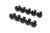 TRIPLE X RACE COMPONENTS Torx Head Button Alum .500 Long Black 10pk