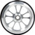 ALLSTAR PERFORMANCE Wheelie Bar Wheel 10 Spoke with Bearing