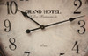 74CM Antique Country Bronze Cream Grand Hotel Wall Clock