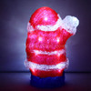 Battery Operated 23CM 3D Acrylic Santa White LED Christmas Lights