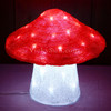 27CM Acrylic One Red Mushroom LED Christmas Lights
