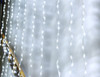 400 LED White Wedding Curtain Backdrop Lights with Waterfall Memory Functions